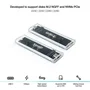 Tooq Caja Externa SSD M.2 NGFF/NVMe Transparente RGB TQE-2200